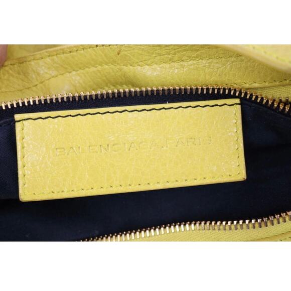 Balenciaga City Handbag with Mirror Yellow - Picture 5 of 12